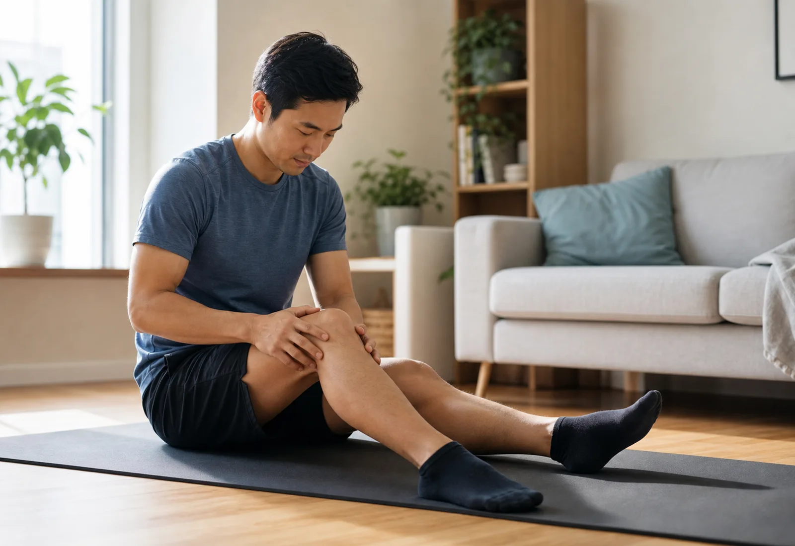 Front of knee pain when bending