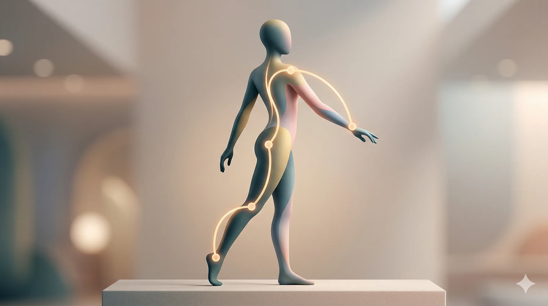 Editorial kinetic-chain figure.